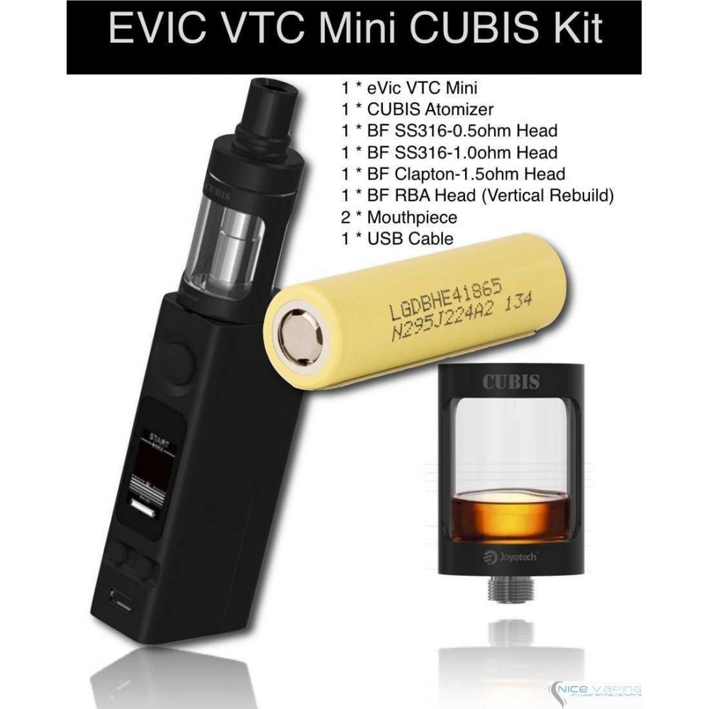 Frem Henholdsvis nakke eVic VTC Mini CUBIS KIT 75W+ BATTERY by Joyetech Upgradeable - NiceVaping  Store Mexico