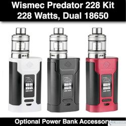 Wismeck Predator 228 with Elabo Atomizer Kit @228W, 4.9ml