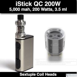 iStick QC 200W con Melo 300 - 5000mah, 200W, 3.5 ml